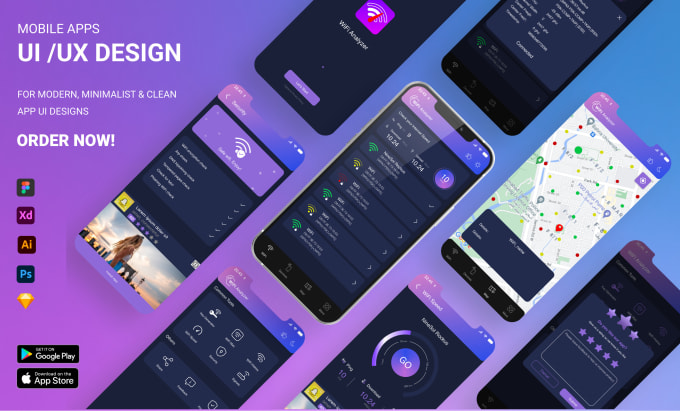 Gig Preview - Do premium mobile app UI UX design in figma for android and ios