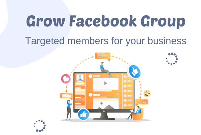 Gig Preview - Grow and manage your facebook group with targeted members for your business