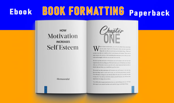 Gig Preview - Do book formatting and layout design for paperback and ebook