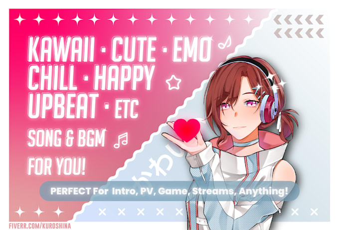 Gig Preview - Produce kawaii cute chill bgm song for vtuber or anyone