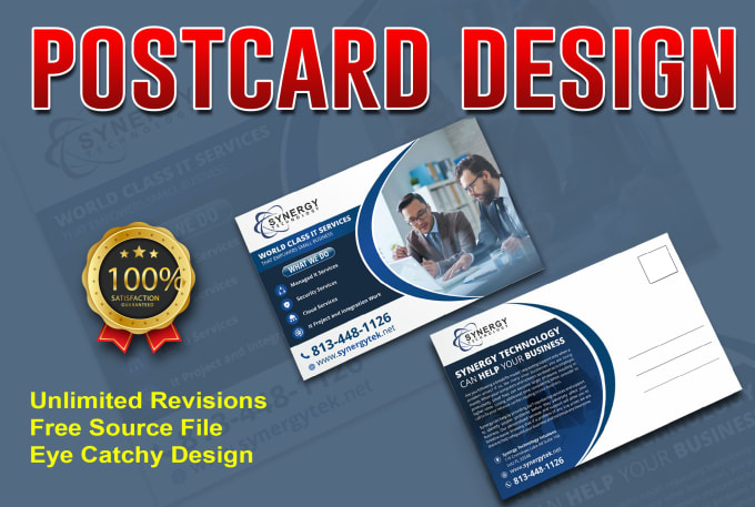 Gig Preview - Create high quality awesome postcard design,eddm, flyer design, brochure design