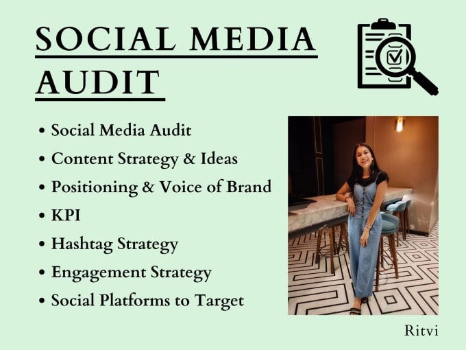 Gig Preview - Create a social media audit report for your brand