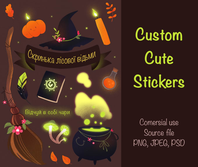 Gig Preview - Create a sticker pack for you or your business