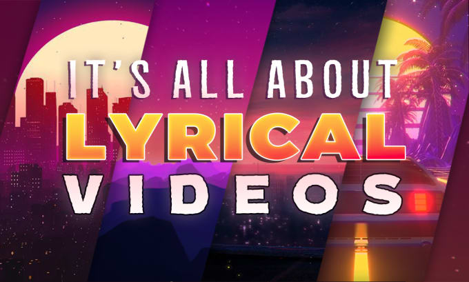 Gig Preview - Create a creative lyric music video with amazing visual effects fast