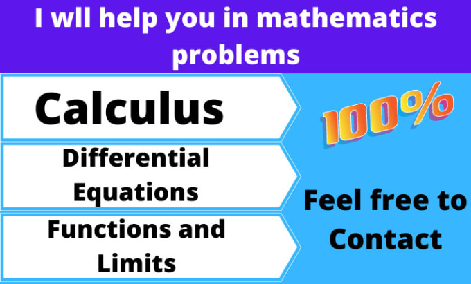 Gig Preview - Help you in mathematics problems