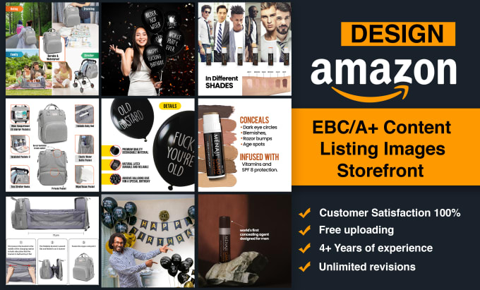 Gig Preview - Create an amazing amazon ebc design a plus content listing images