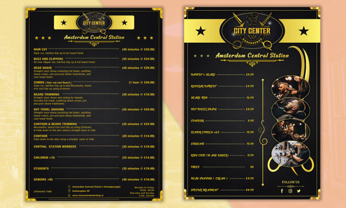 Gig Preview - Design any price list for your business