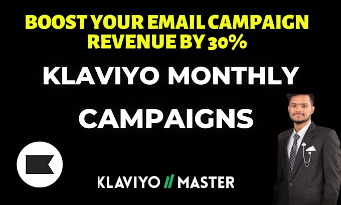 Gig Preview - Setup professional ecommerce email, professional campaign and klaviyo campaign