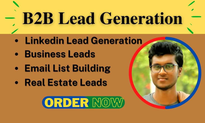 Gig Preview - Do b2b lead generation and linkedin lead generation for your business