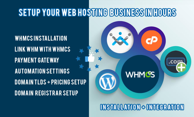 Gig Preview - Do web hosting, reseller business setup with whmcs or whm cpanel