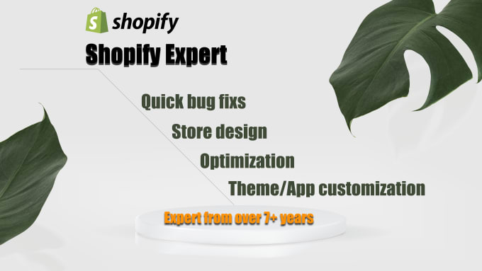 Bestseller - develop a shopify store and fix shopify bugs, customize