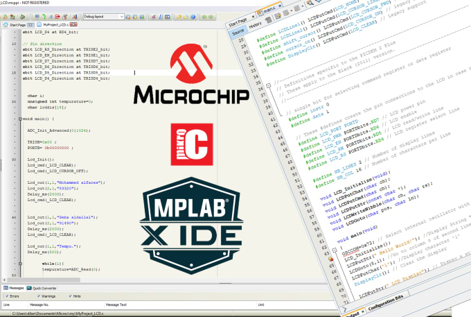 Gig Preview - Programme  pic microcontroller in microc and mplabx