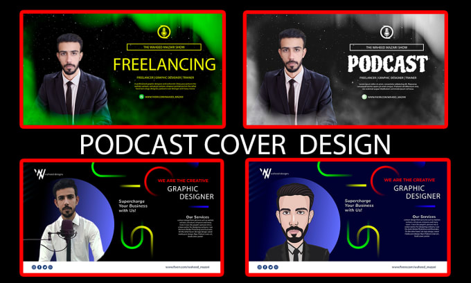 Gig Preview - Do podcast cover art and podcast cover design