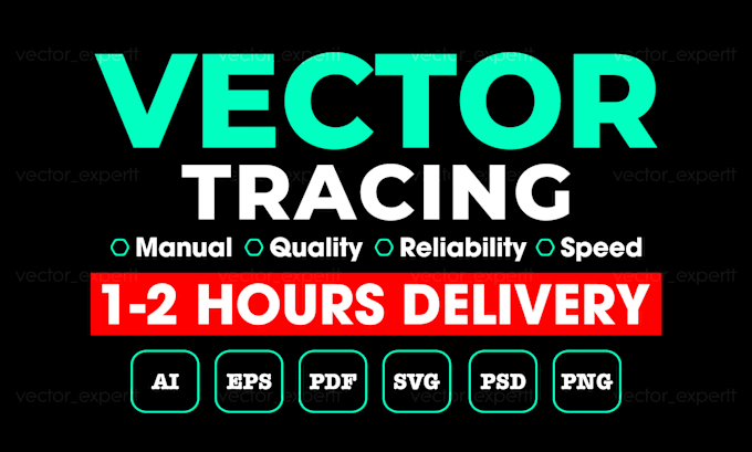 Gig Preview - Quick vector tracing or convert to vector fast