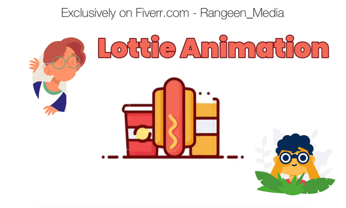 Gig Preview - Create lottie animation, json, gif and svg for website