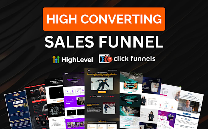 Gig Preview - Be your gohighlevel, clickfunnels website, sales funnel and automations expert