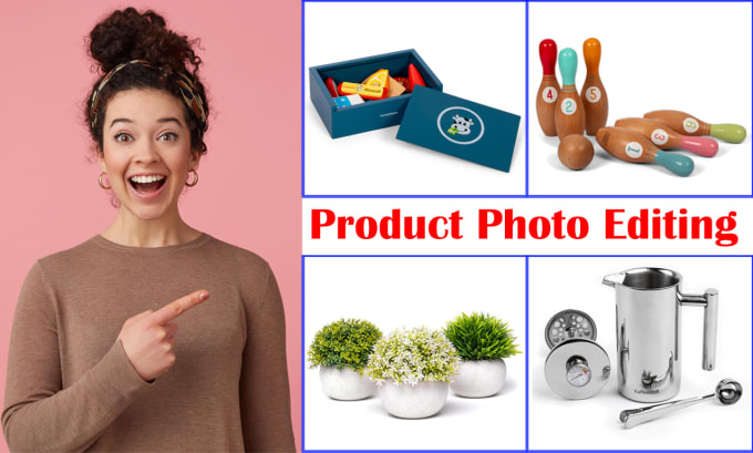 Gig Preview - Product photo editing and retouching, photo background removal amazon