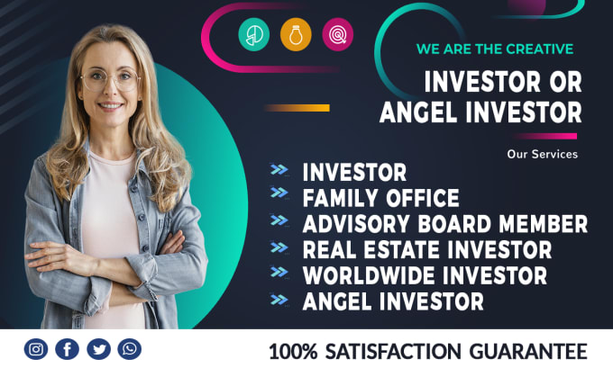 Gig Preview - Do angel investor, crypto, blockchain, real estate, venture capital list