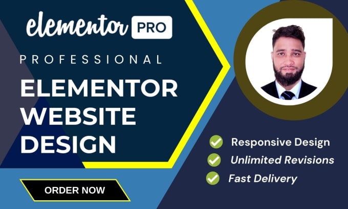 Gig Preview - Wordpress elementor website design using elementor pro page builder