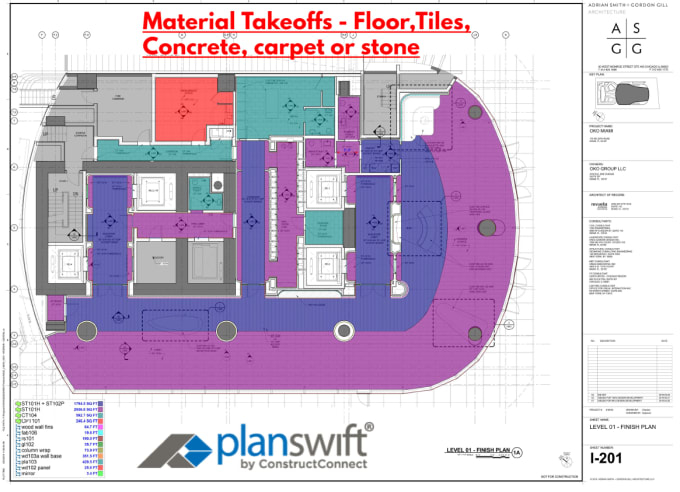 Gig Preview - Do planswift take off, material and quantity estimation