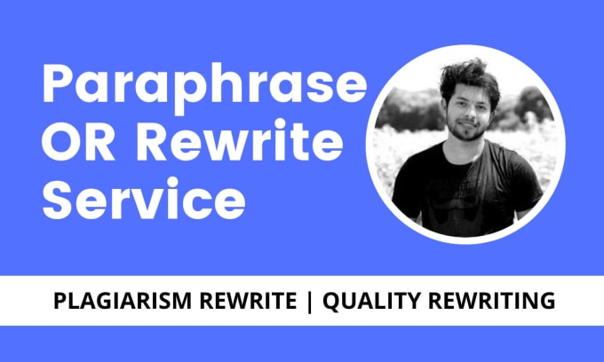 Gig Preview - Paraphrase and rewrite your content manually