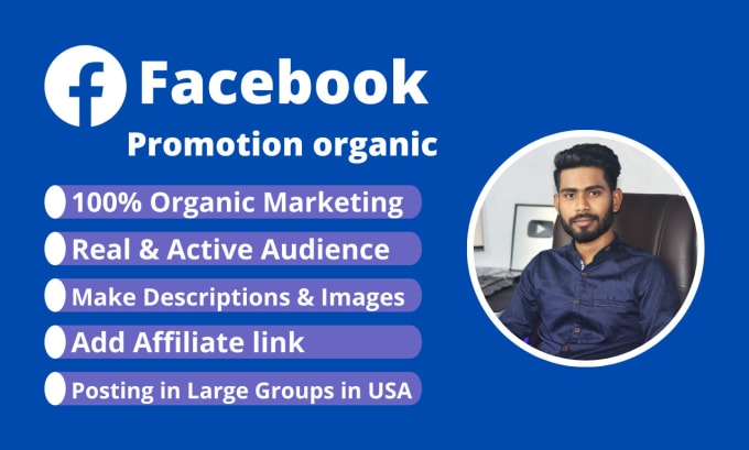 Gig Preview - Organic facebook promotion in USA