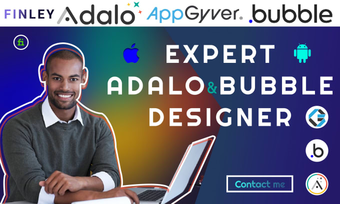 Gig Preview - Build adalo bubble io appgyver, react native  mobile app