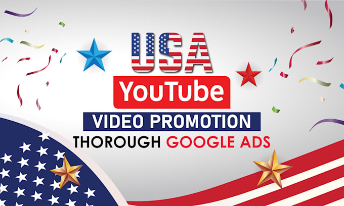 Gig Preview - Do organic usa youtube video promotion through google ads