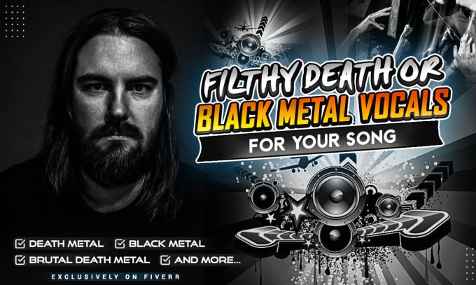 Bestseller - record filthy death or black metal vocals for your song