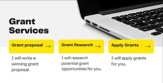 Gig Preview - Research, apply for grants, write a grant proposal, rfp, do applications for you