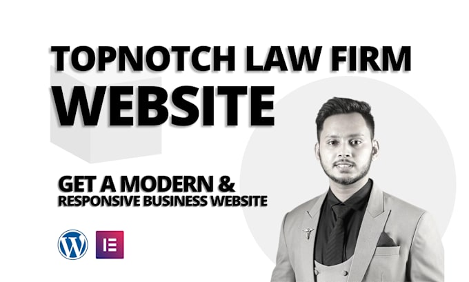 Gig Preview - Build top notch lawyer, attorney, boutique law firm website with local SEO