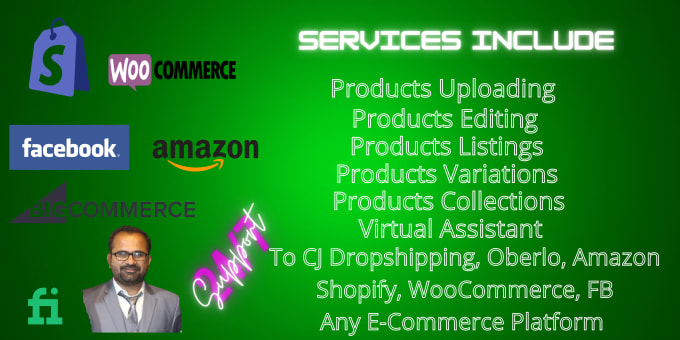 Gig Preview - Upload product in shopify,magento,bigcommerce any ecommerce store