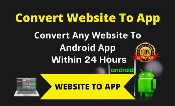 Gig Preview - Convert website to android app using webview