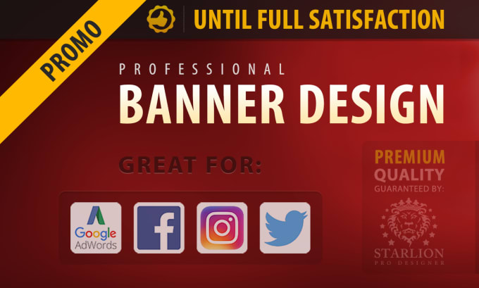 Gig Preview - Design a professional web banner, ads, cover, header