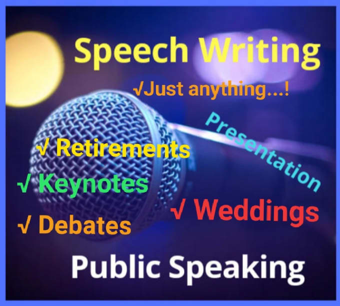 Gig Preview - Wedding vows, eulogy, keynote, speech writer, speech writing