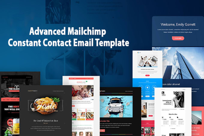 Gig Preview - Do advanced constant contact email template