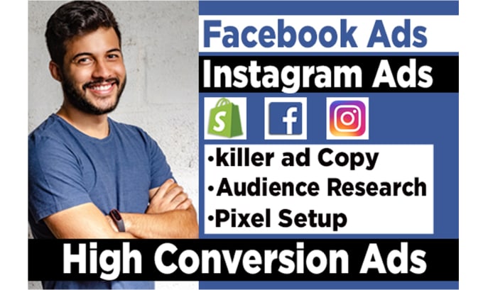 Gig Preview - Be your shopify facebook ads expert manager