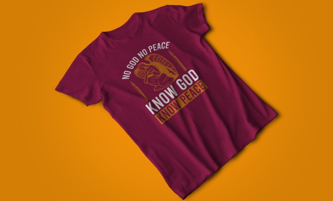 Gig Preview - Create custom christian t shirt or motivational quotes t shirt design