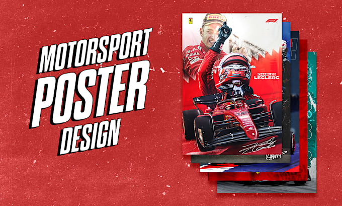 Gig Preview - Design professional formula 1, motorsport poster