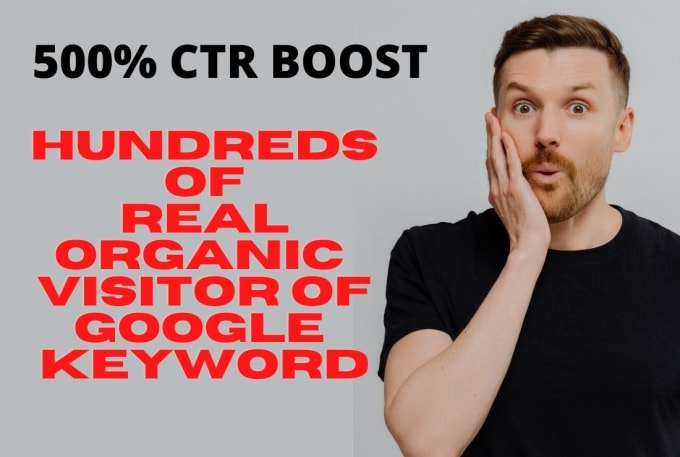 Gig Preview - Boost CTR by browsing and engaging keyword link on google