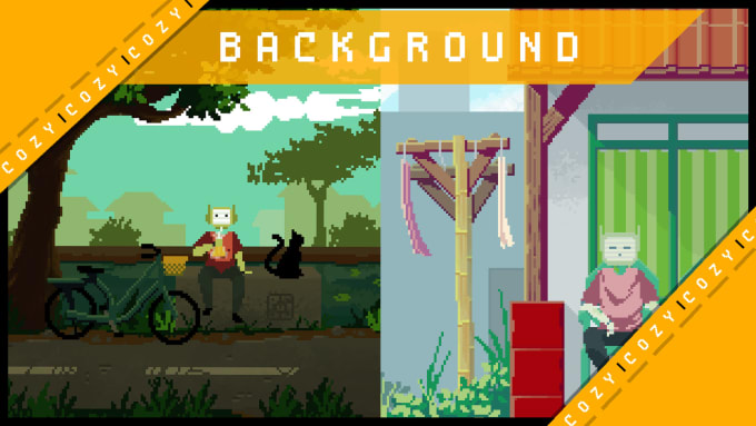 Gig Preview - Create pixel art background,illustration, and more