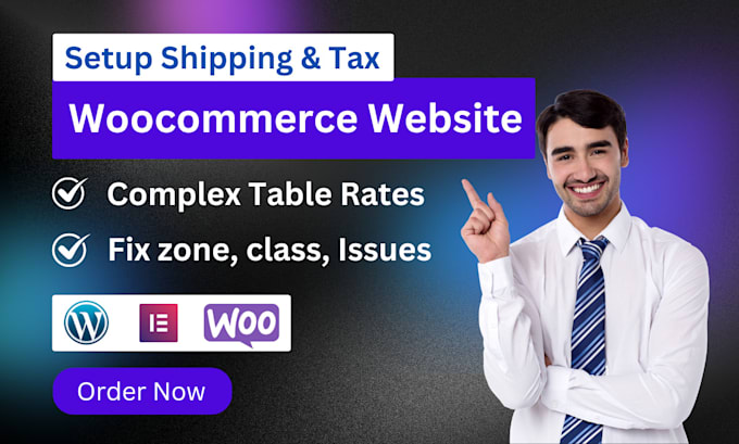 Gig Preview - Setup woocommerce shipping and tax, configure shipping zone, class fix issues