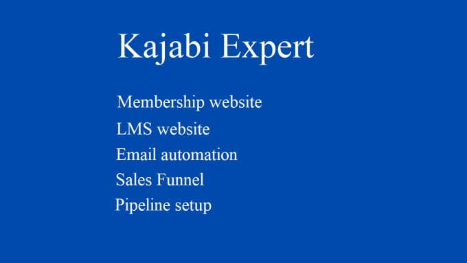 Gig Preview - Build a kajabi membership or lms website