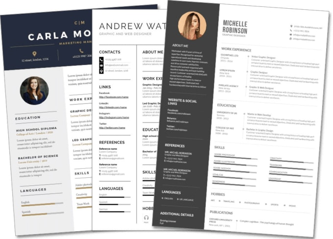 Bestseller - rewrite or design your simple or modern  professional resume