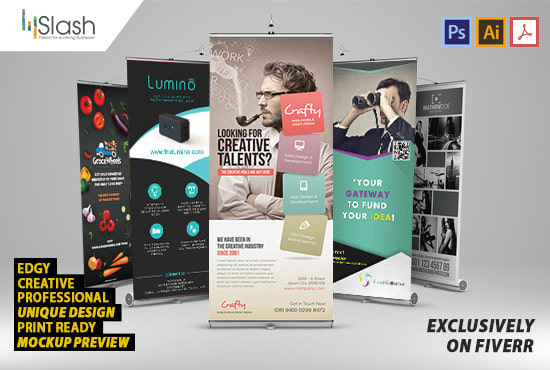 Gig Preview - Design roll up banners, billboards, yards or signage