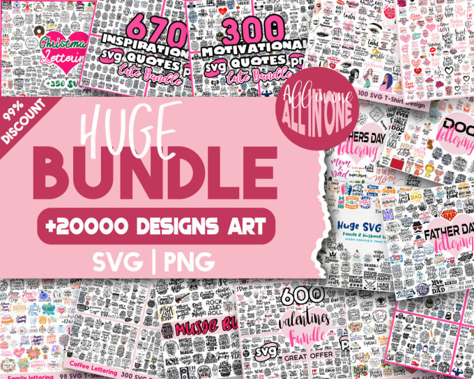 Gig Preview - Give you huge bundle all in one svg ,png cliparts