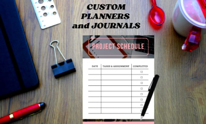 Gig Preview - Do printable custom planner, journal, calendar and habit trackers