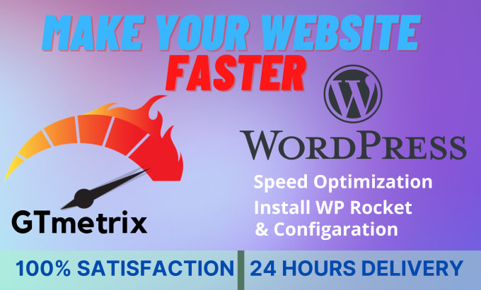 Gig Preview - Do wordpress speed optimization and improve page speed score