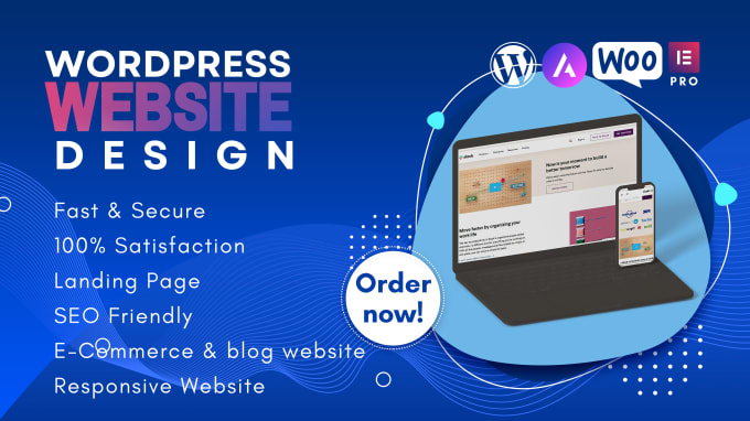 Gig Preview - Design, rebuild or customize responsive wordpress website