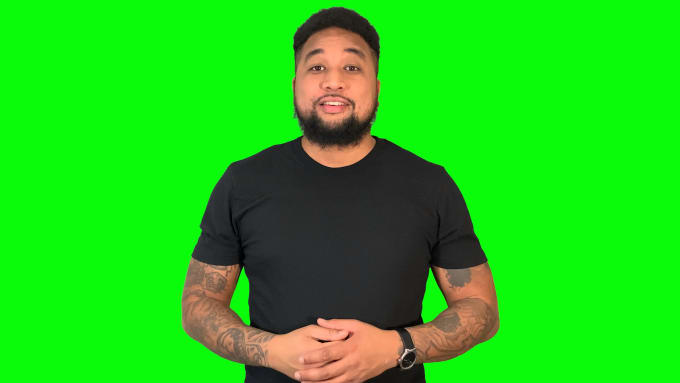 Gig Preview - Create a green screen spokesperson video in just 24 hours